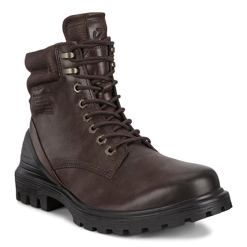 Men Boots Ecco Tredtray M - Ankle Boots Brown - India DQPRNS206